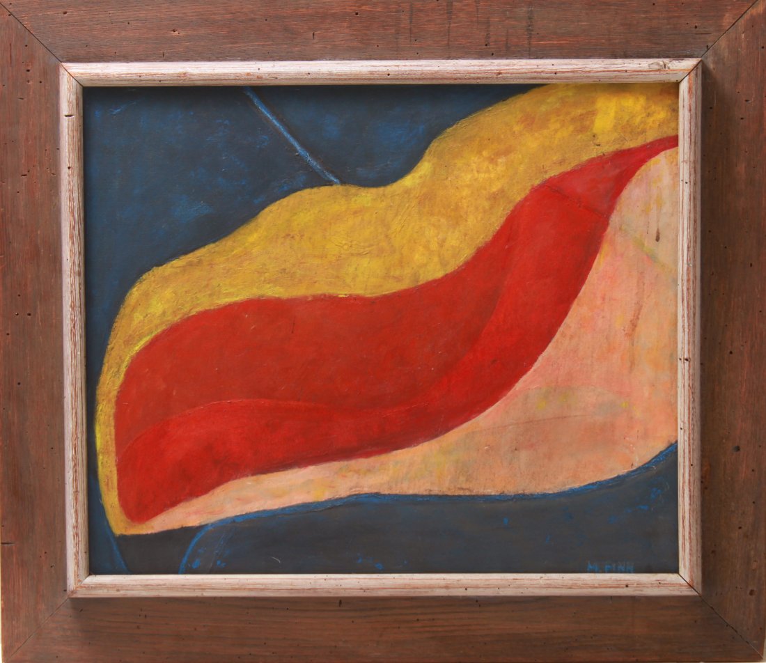 M. Finn "Abstract" Oil on Canvas (1 of 4)