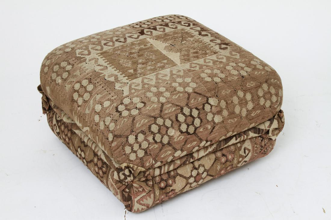 George Smith Kilim Upholstered Square Ottoman (1 of 5)