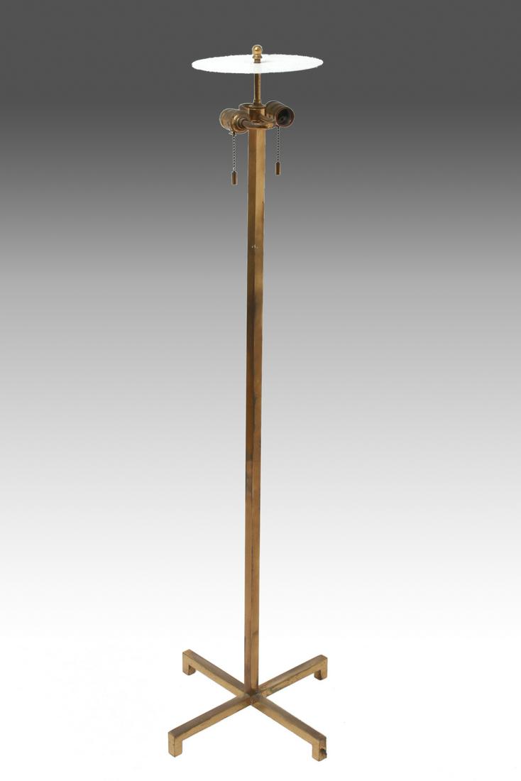 Robsjohn-Gibbings Brass Two-Light Floor Lamp (1 of 3)