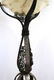 Edgar Brandt Manner Iron Torchiere Alabaster Shade - 4