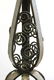 Edgar Brandt Manner Iron Torchiere Alabaster Shade - 7