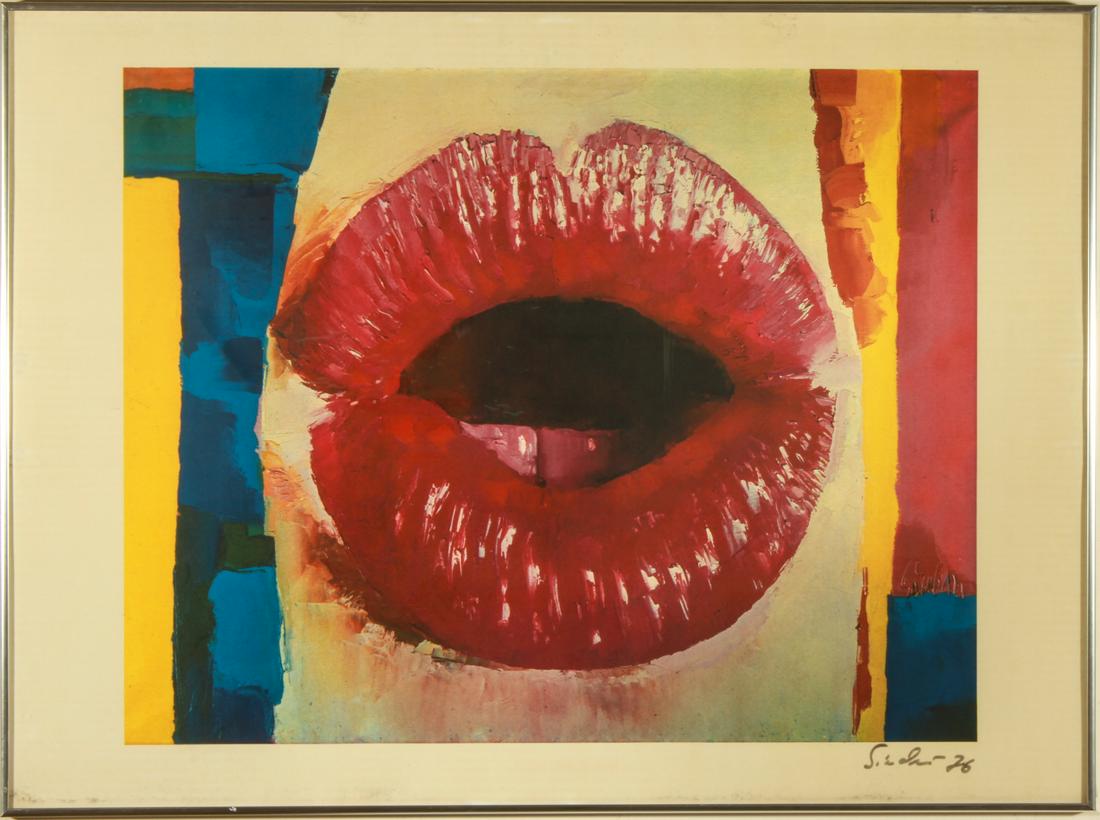 Nicola Simbari "Lips" Lithograph on Glossy Paper (1 of 5)