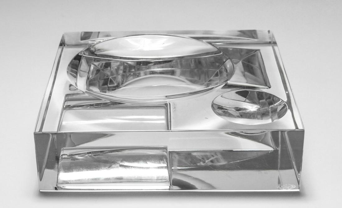 Baccarat Crystal Reversible Trinket Desk Tray (1 of 8)