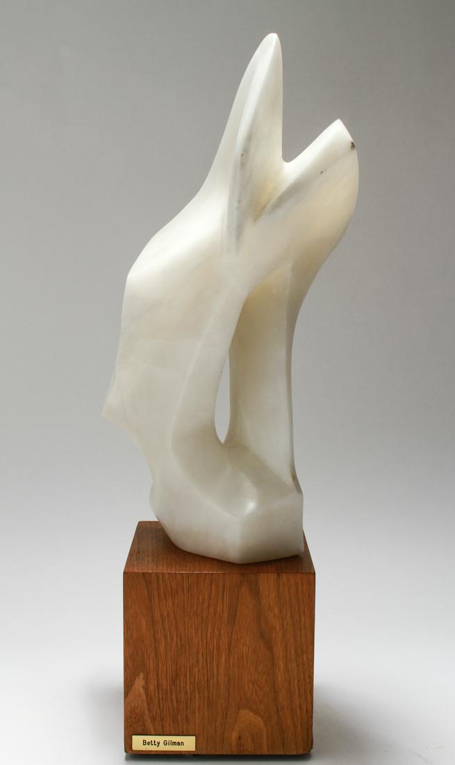 Betty Gilman Abstract White Marble Sculpture (1 of 8)
