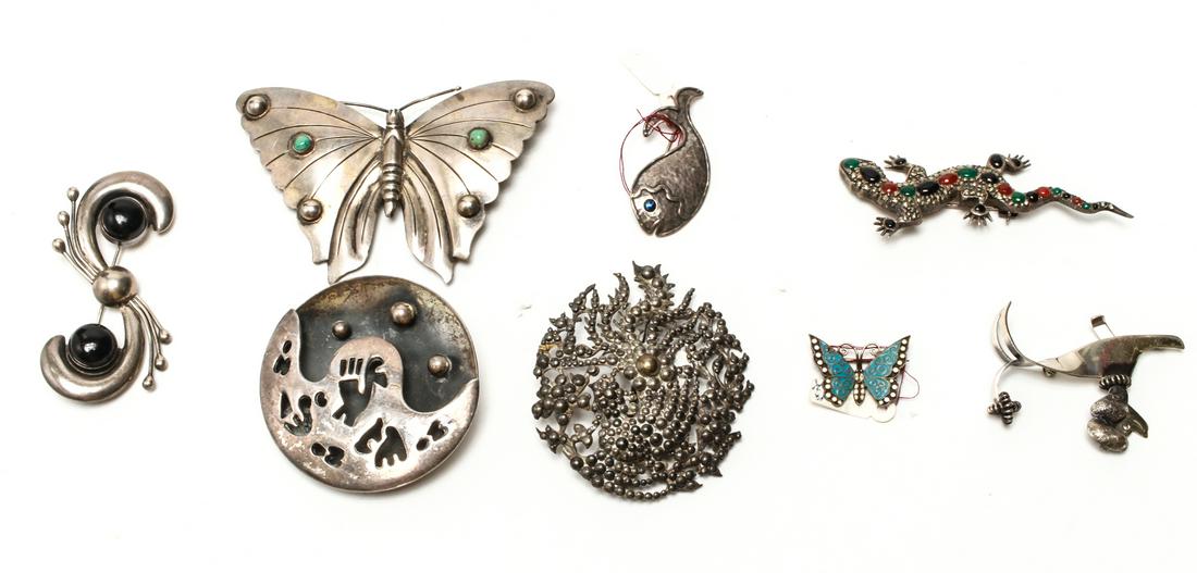 Abstract & Animal Silver Brooches / Pins, 8 (1 of 7)
