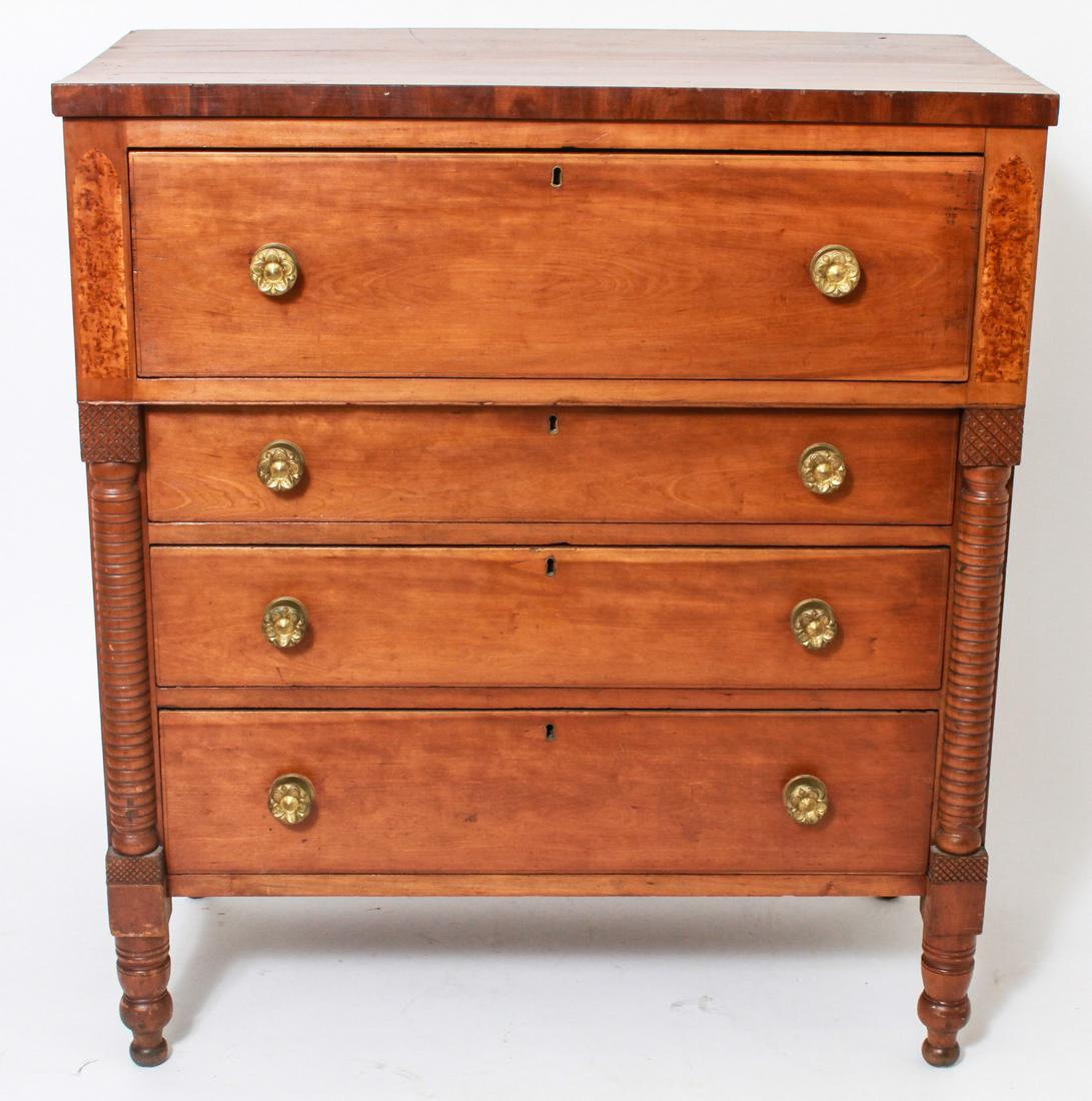 Sheraton Chest of Four Drawers / Dresser, 19th C. (1 of 10)
