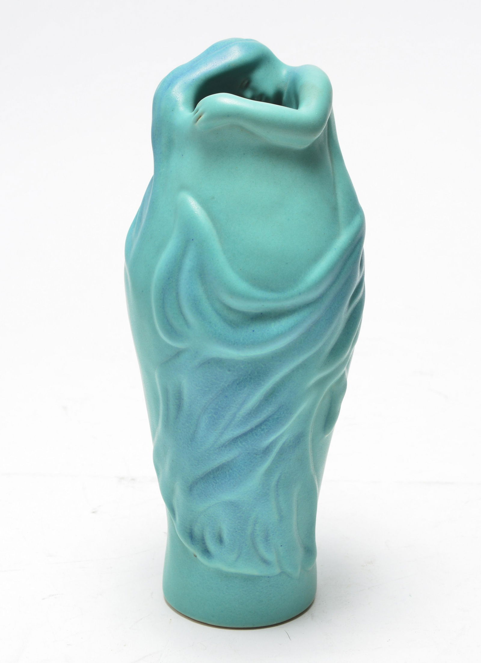 Van Briggle "Lorelei" Blue Glazed Pottery Vase (1 of 6)
