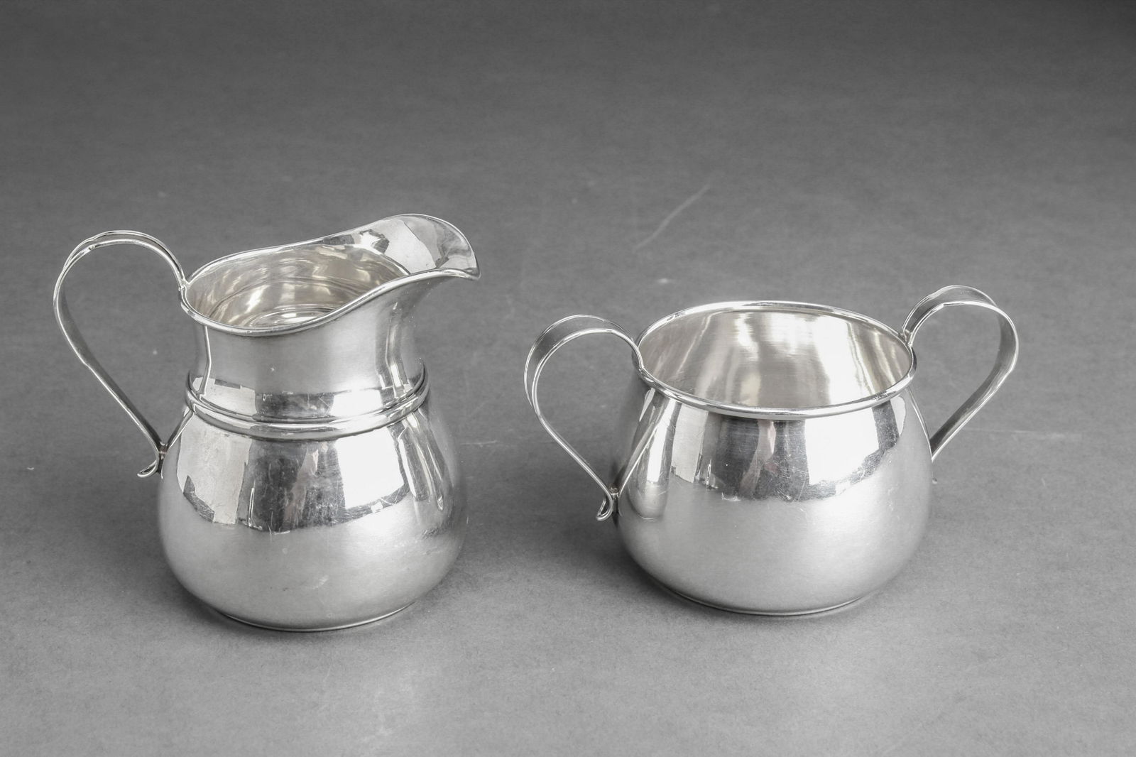 Webster Silver Sugar Bowl & Cream Pitcher Set 2 (1 of 6)