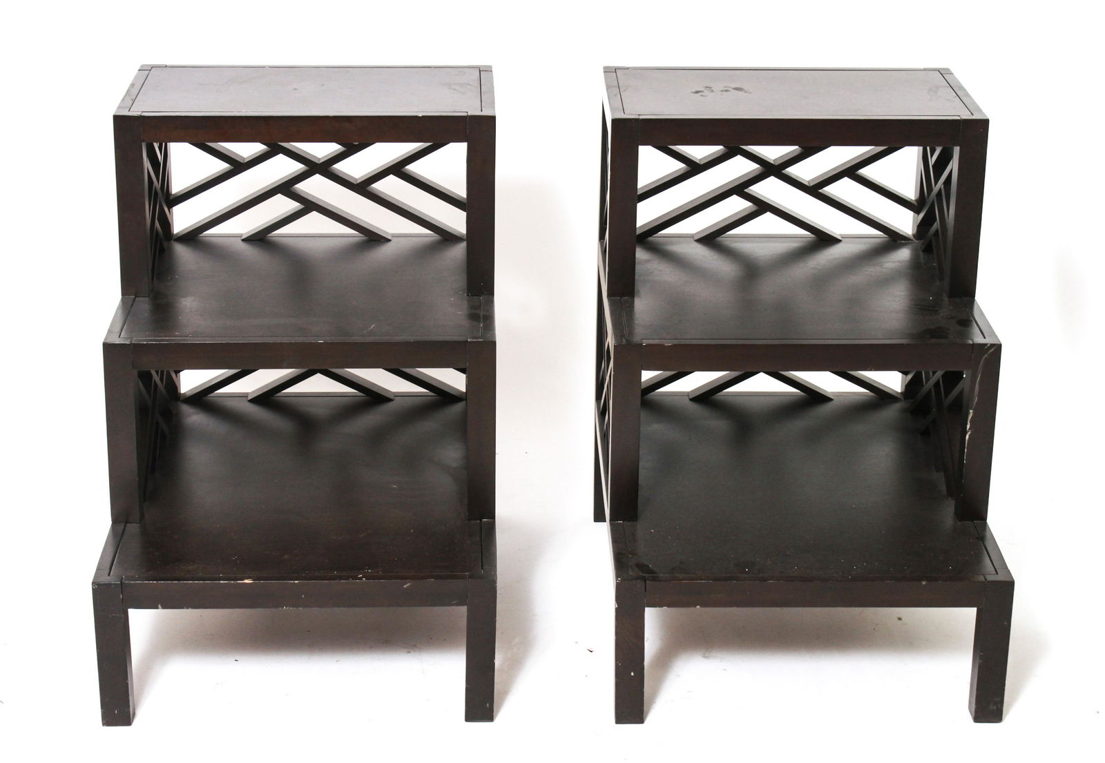 Modern Three-Tier Stepped Side Tables (1 of 6)