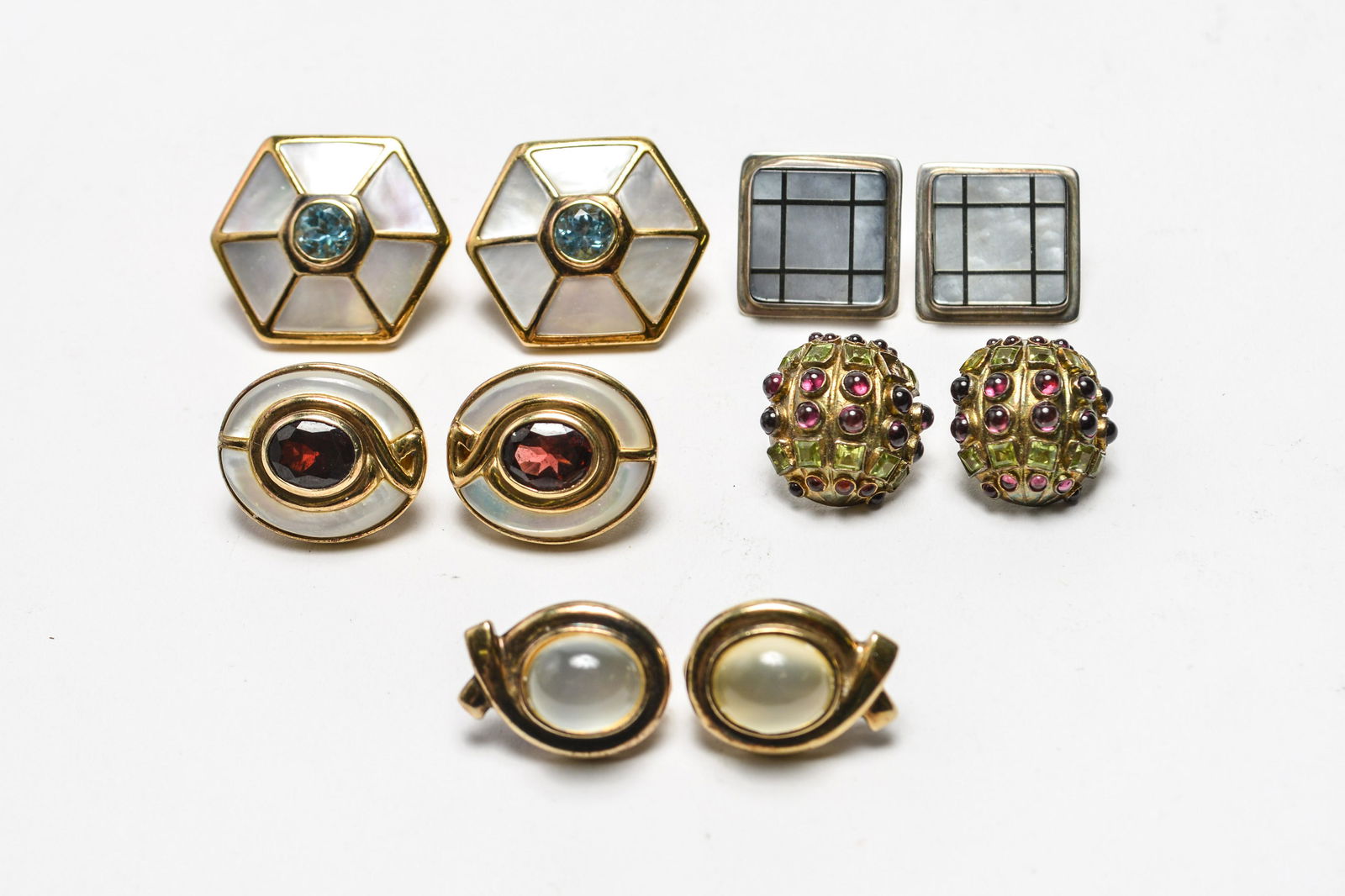 Kai-Yin Co. Silver-Gilt & Others Group of Earrings (1 of 3)