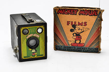 Mickey Mouse Kodak Brownie Camera & Film Reel (1 of 4)