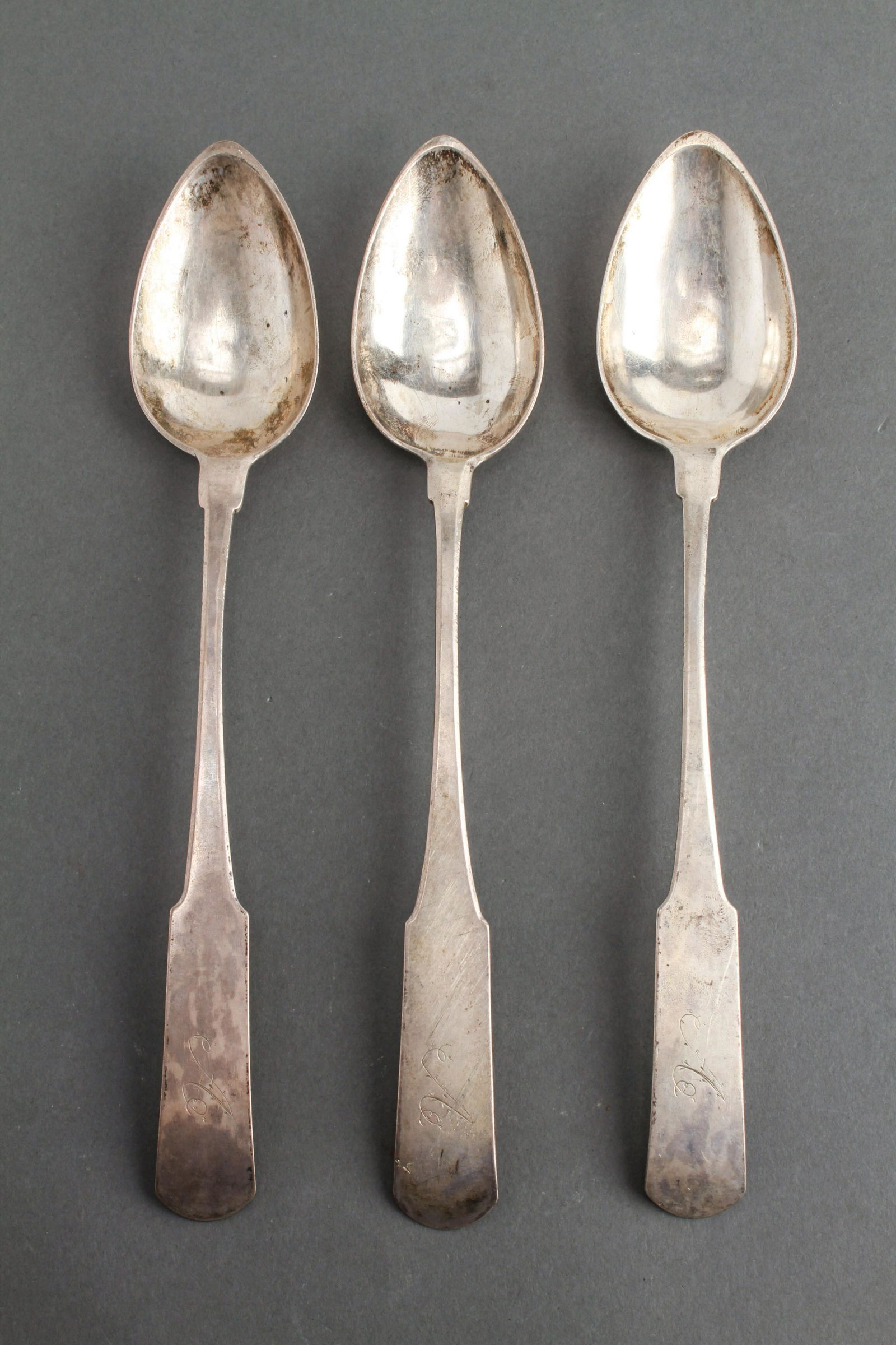 American Coin Silver "Cleveland" Serving Spoons, 3 (1 of 3)
