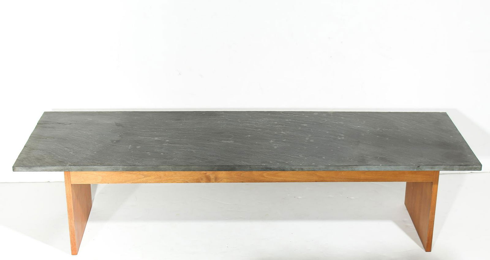 Mid-Century Modern Teak & Slate Coffee Table (1 of 3)