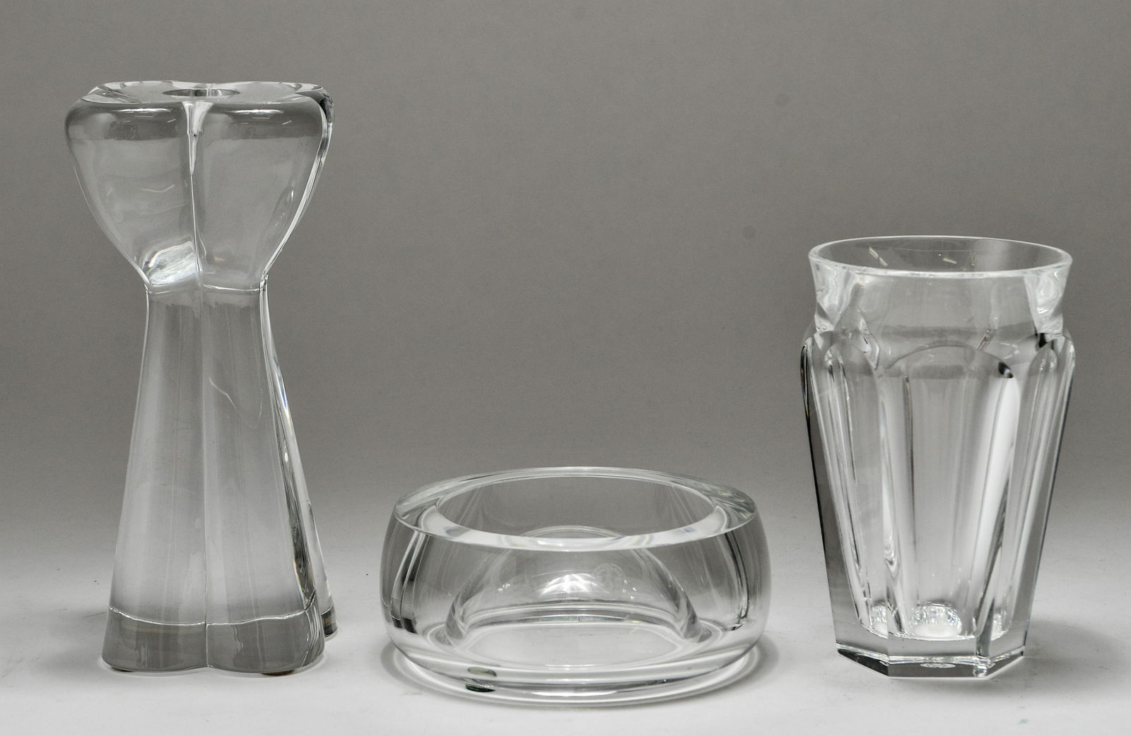 Baccarat Colorless Crystal Vessels, Group of 4 (1 of 3)
