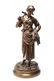 E. Aizelin Bronze Glaneuse Peasant Girl Sculpture - 4