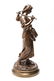 E. Aizelin Bronze Glaneuse Peasant Girl Sculpture - 7