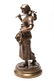E. Aizelin Bronze Glaneuse Peasant Girl Sculpture - 9