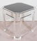 Karl Springer Style Modern Lucite Side Table - 3