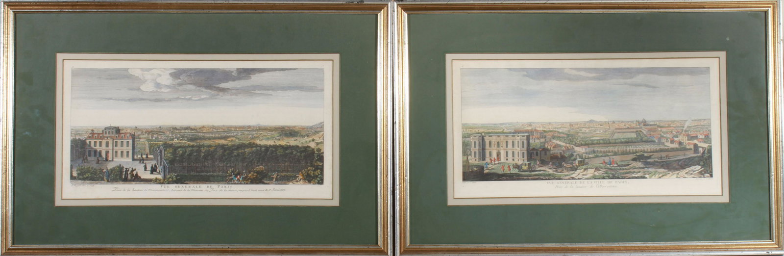 After Rigaud "Vue de Paris" Engravings, Two (1 of 11)