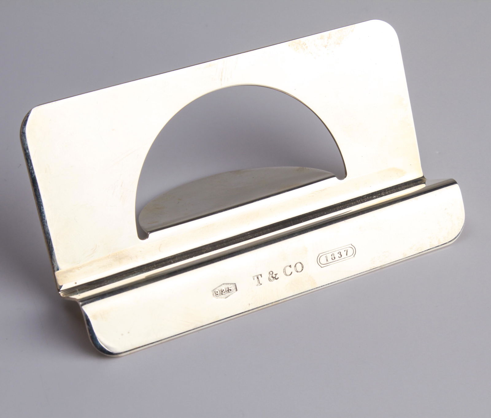 Tiffany & Co. Sterling Silver Desk Top Card Holder (1 of 5)