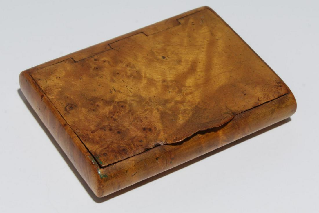 Vintage Burlwood Hinged Lid Box (1 of 5)