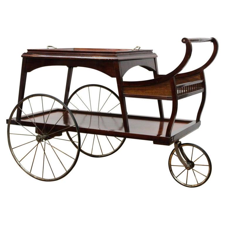 Adolf Loos Style Viennese Art Nouveau Bar Cart (1 of 20)