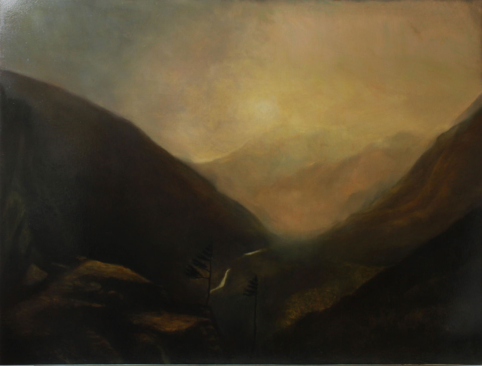 Don Pollack "Untitled" Landscape Large Oil on Canvas (1 of 11)