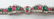 Art Deco 18K Gold Diamond Emerald & Ruby Bracelet - 20