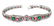 Art Deco 18K Gold Diamond Emerald & Ruby Bracelet - 2