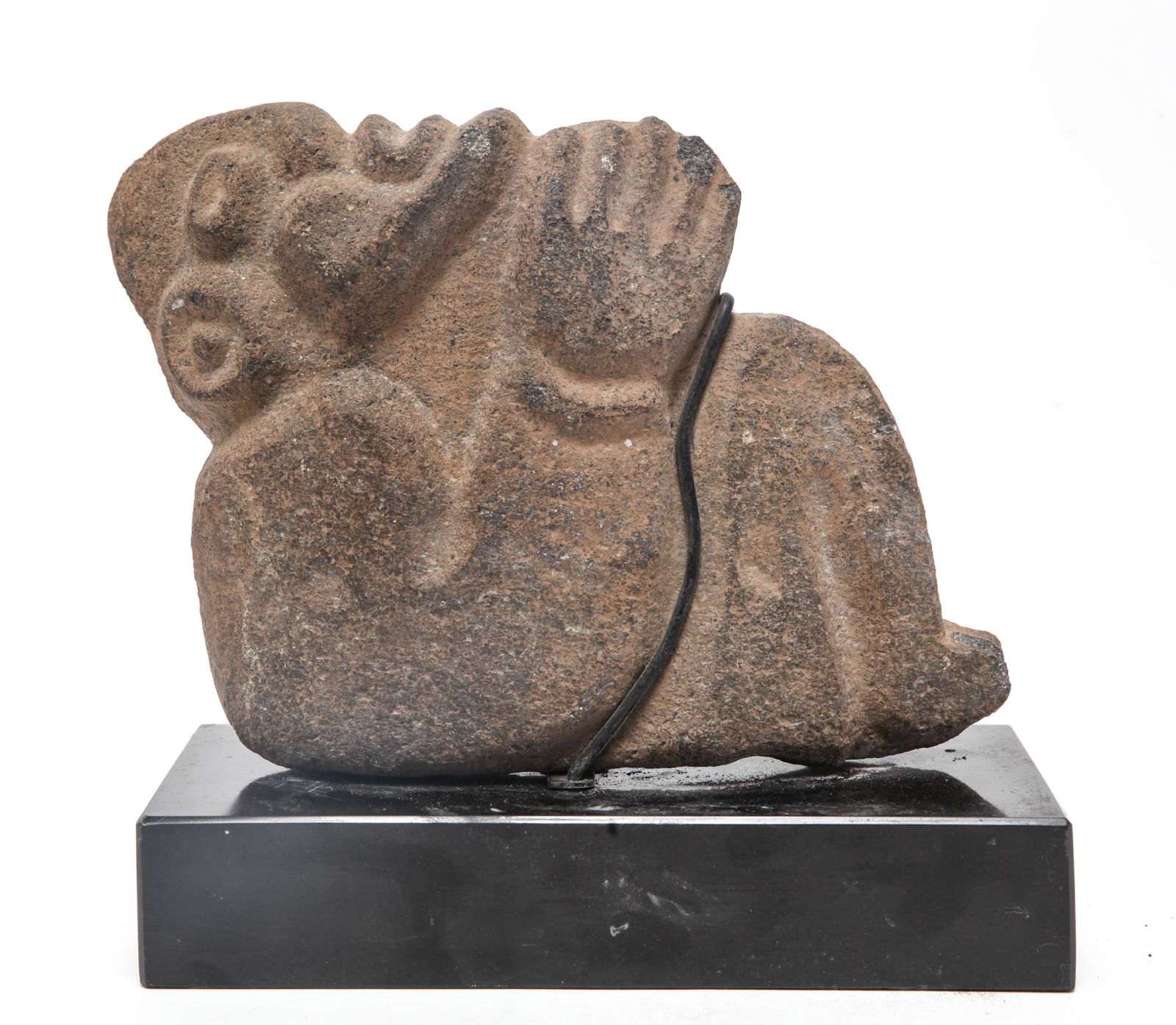 Precolumbian Mayan Human Figure Stone Sculpture (1 of 8)