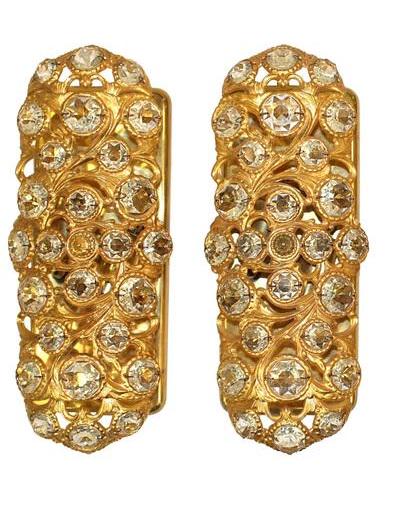 Peris Andreu Gold-Tone Metal & Crystal Sconces, Pr (1 of 9)