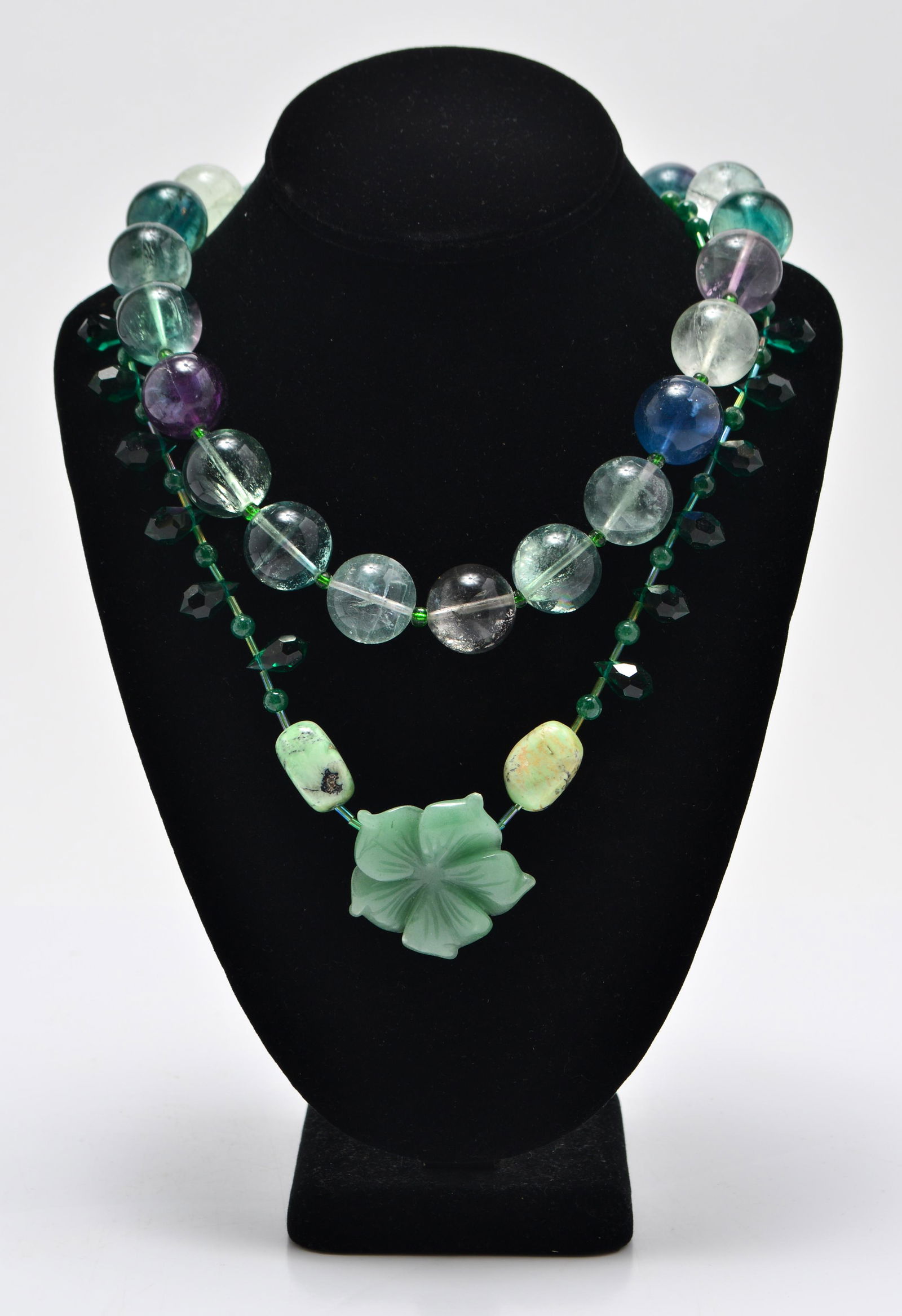 Jade, Hardstone, Quartz & Glass Necklace (1 of 10)
