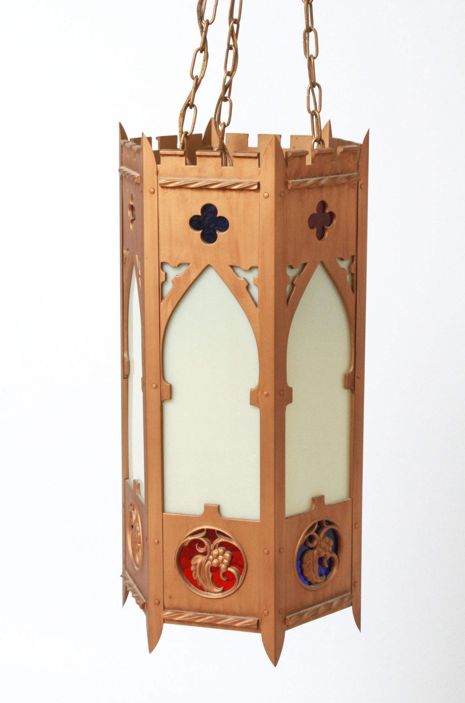 Gothic Style Hexagonal Metal Pendant Light (1 of 9)