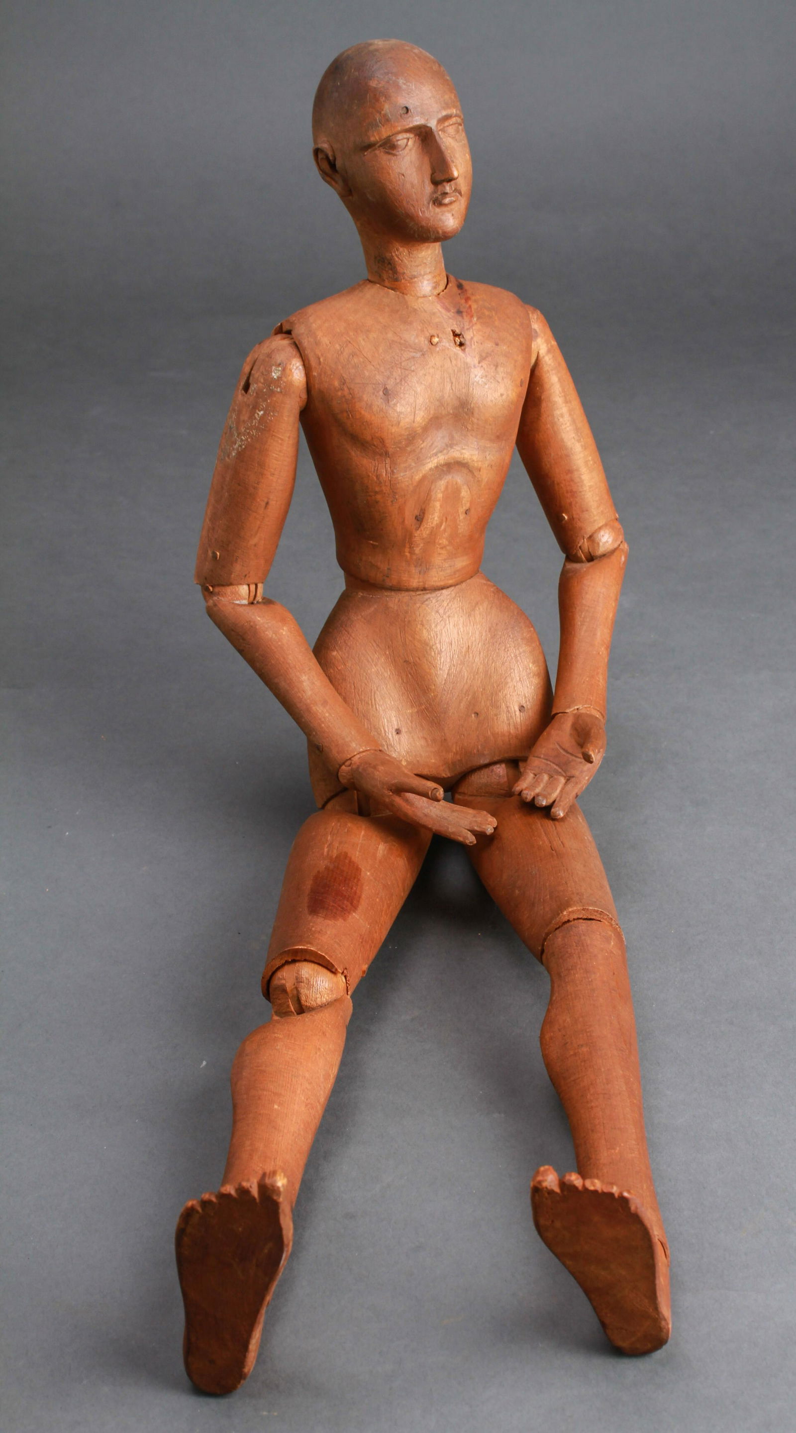 Artist's Articulated Carved Wood Figure or Model (1 of 4)