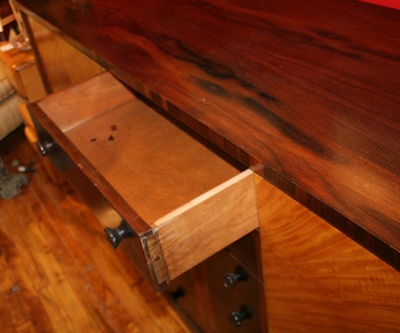 Mid century Roses Zebra Wood Sideboard - 2