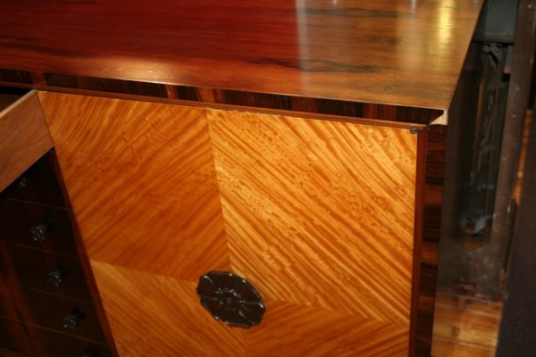Mid century Roses Zebra Wood Sideboard - 3