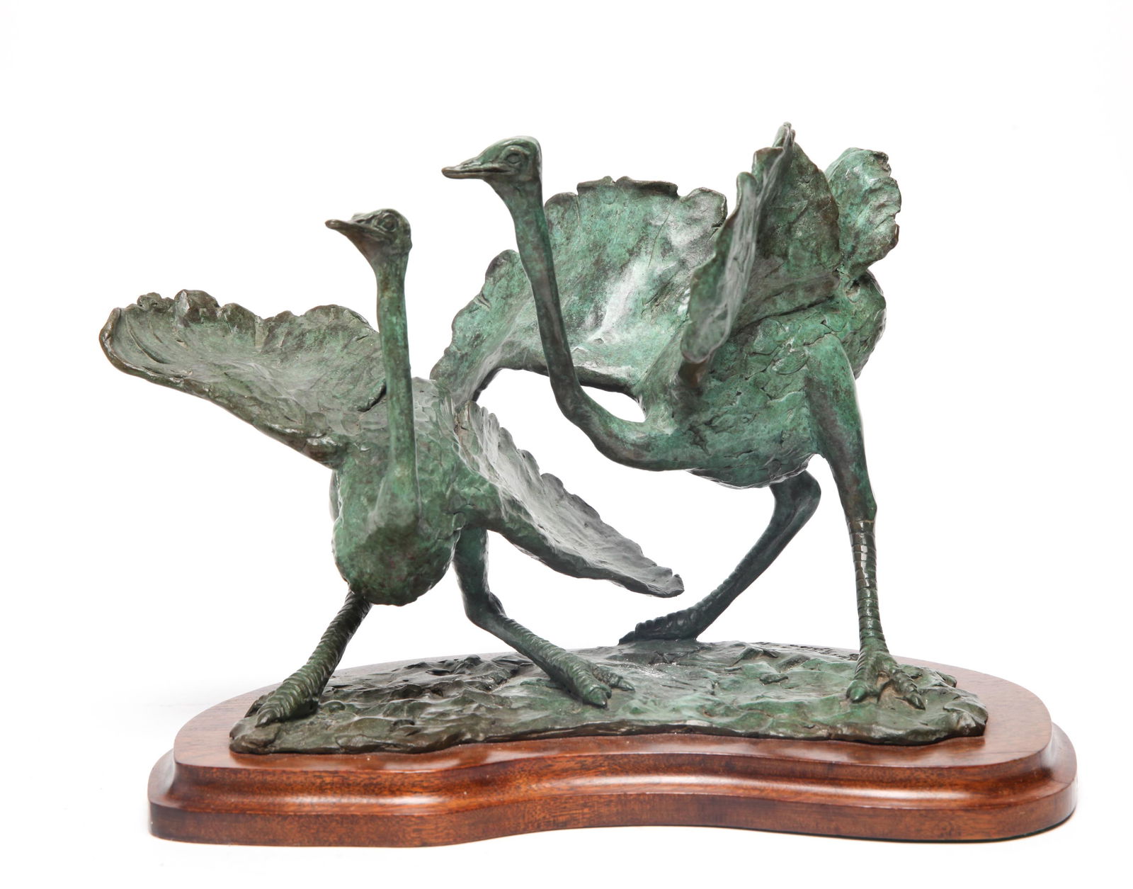 Terry Owen Mathews Two Ostriches Bronze Sculpture (1 of 9)