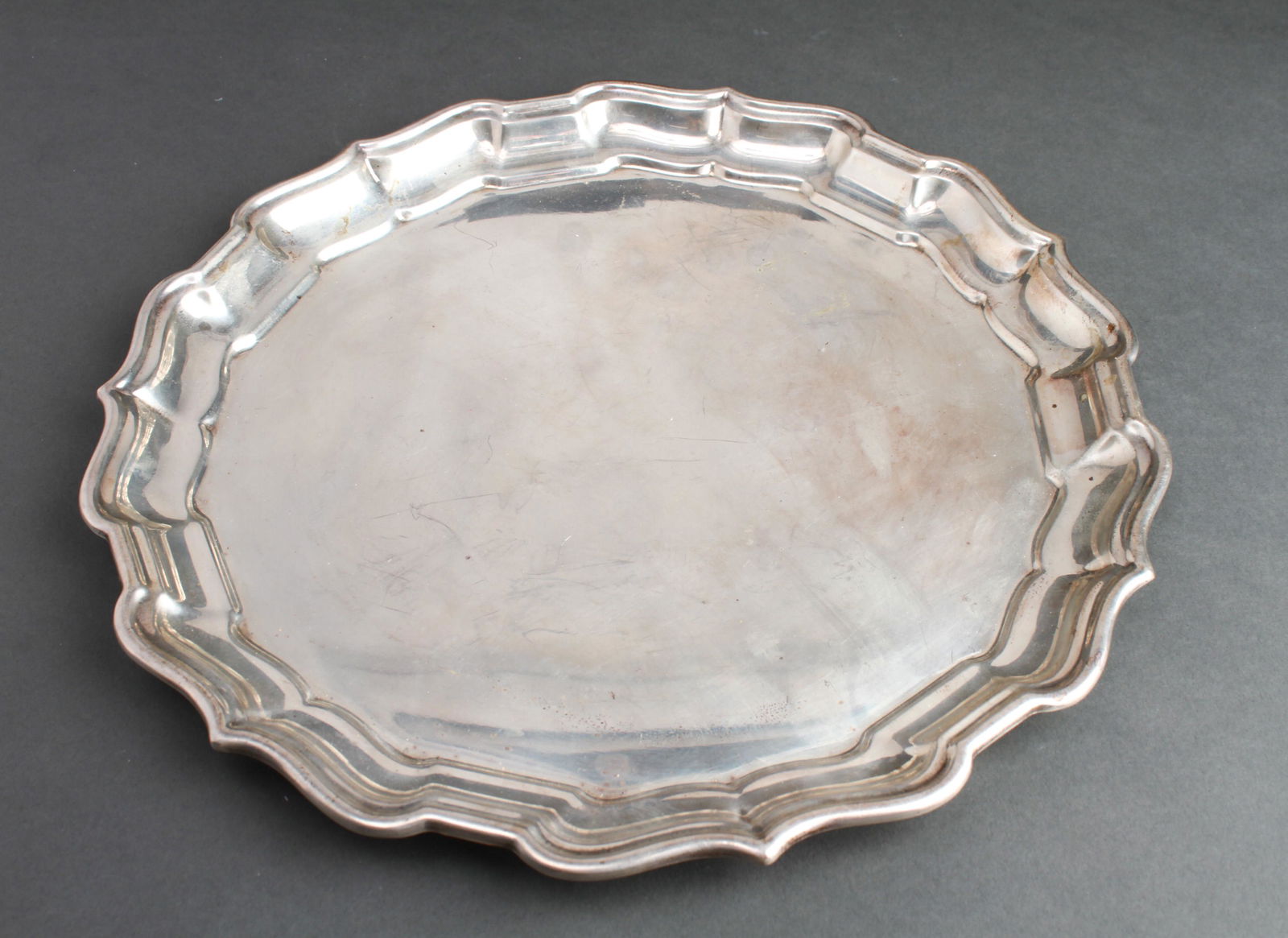 Reed & Barton Silver "Chippendale" Salver Tray (1 of 4)