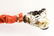 14K Gold Diamonds Coral & Baroque Pearls Brooch - 3