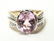 14K Gold Pink Topaz & Diamonds Cocktail Ring - 6