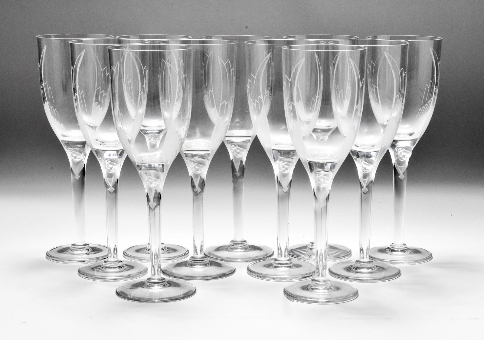 Lalique Crystal Angel Champagne Flutes, 11 (1 of 6)