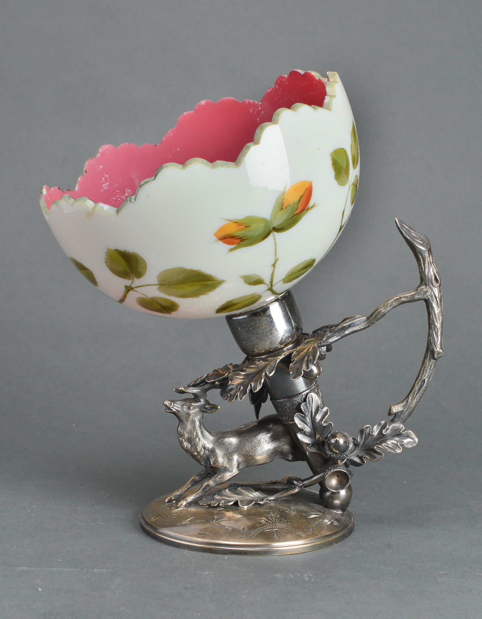 English Silverplate Stag Form Compote/Centerpiece (1 of 10)