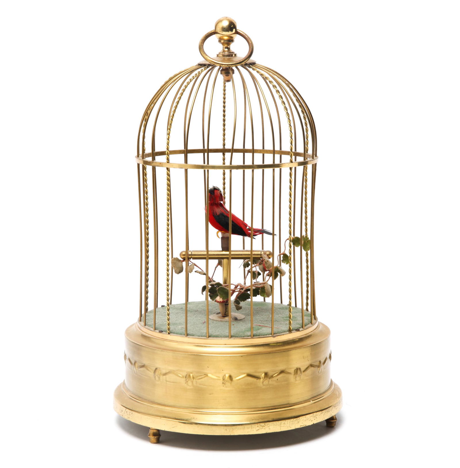 Karl Griesbaum Singing Bird Automaton, Brass Cage (1 of 6)
