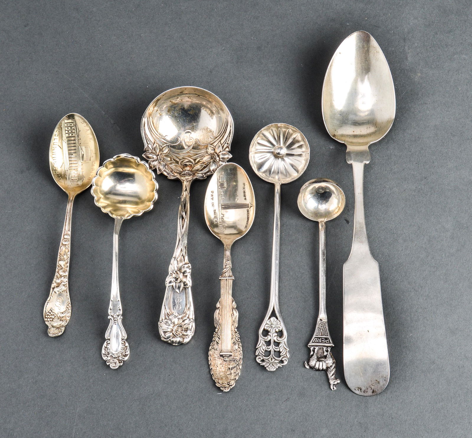 Silver Souvenir & Serving Spoons incl. Peruvian, 7 (1 of 5)