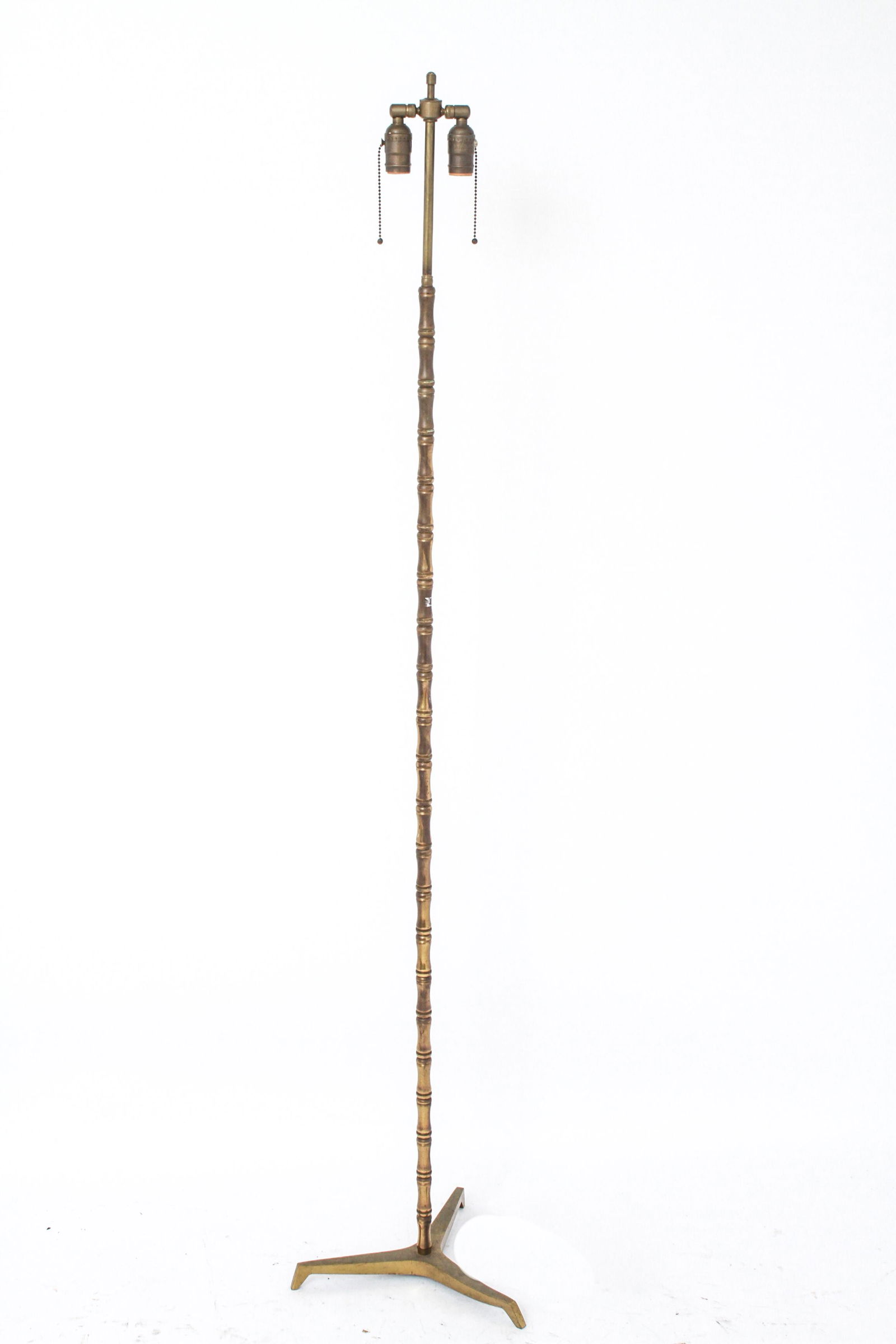 Maison Bagues Manner Brass Bamboo Form Floor Lamp (1 of 3)
