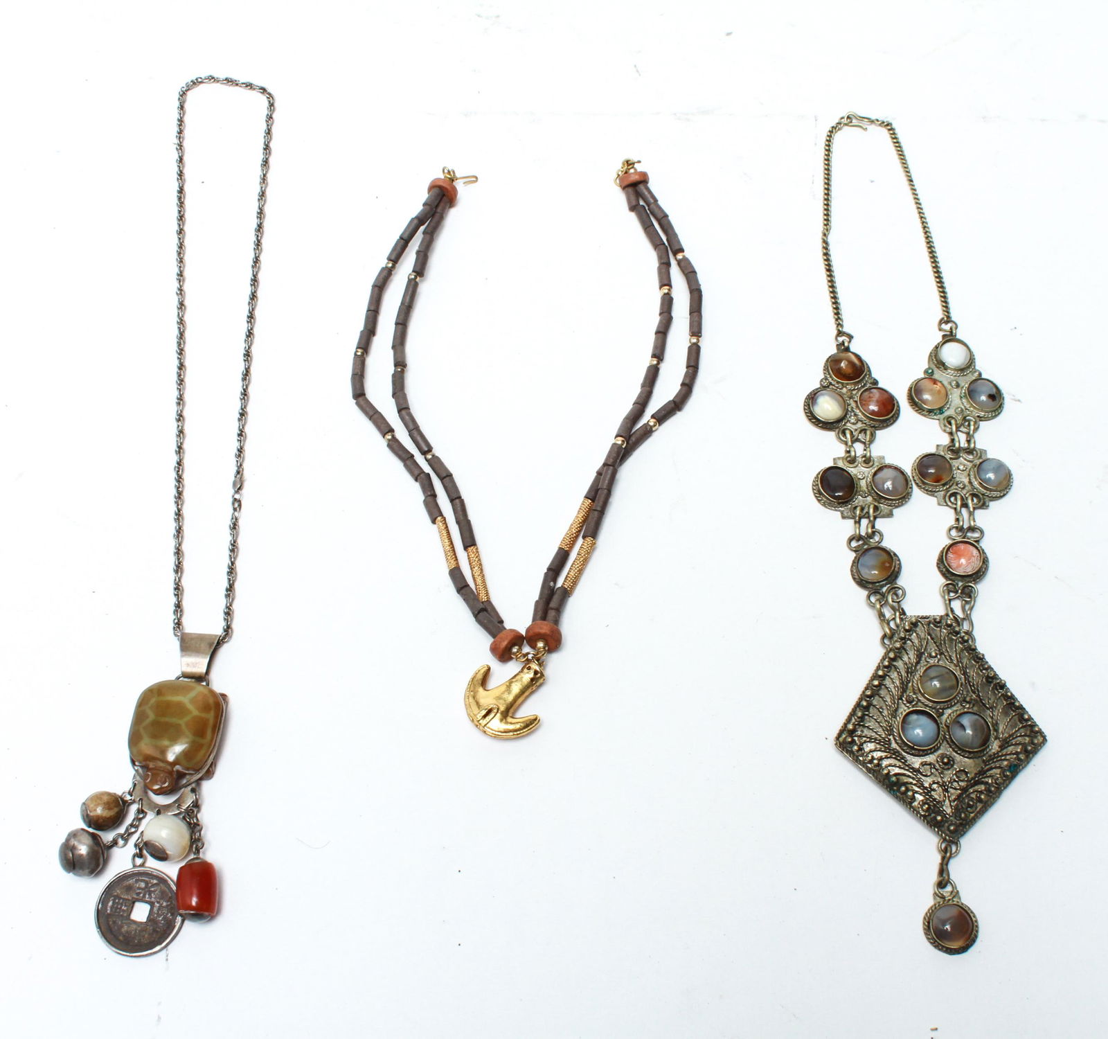 Chinese Silver & Ethnographic Necklaces, 3 (1 of 4)