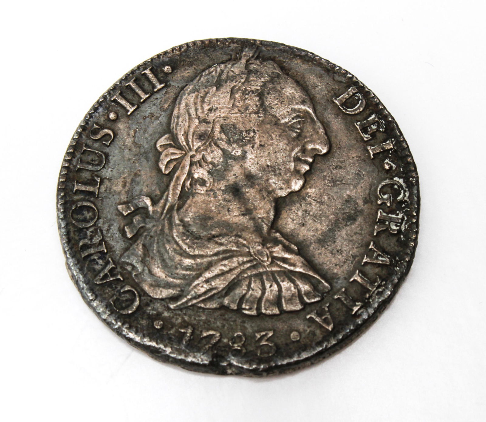 Carolus III Silver 8 Reales Pillar Coin 1783 (1 of 5)