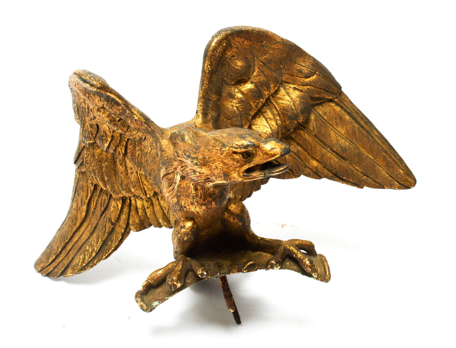 Gilt Bronze Eagle Bird Ornament Finial Sculpture (1 of 5)