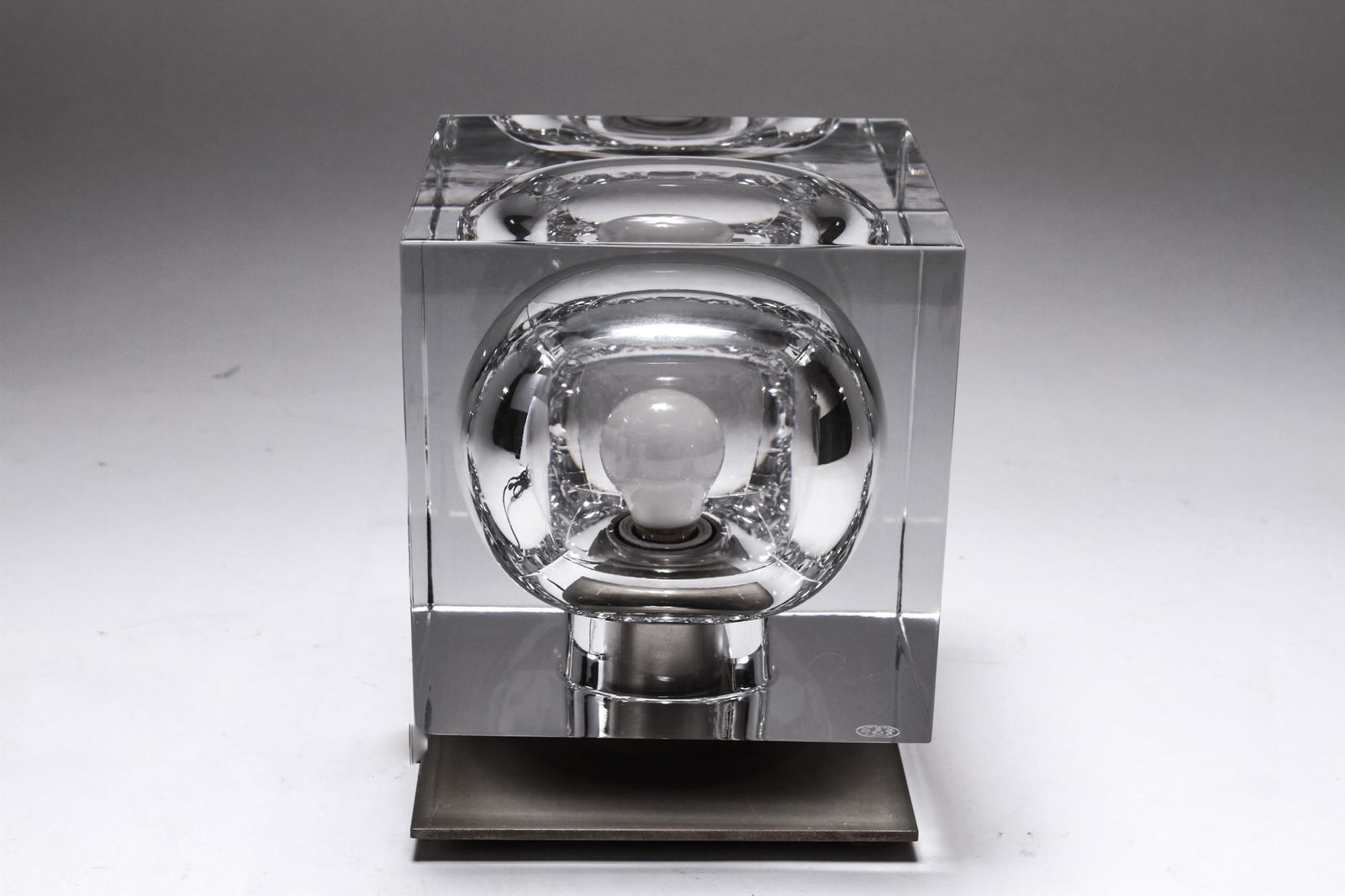 Robert Rigot for Baccarat Crystal Cube Lamp (1 of 9)