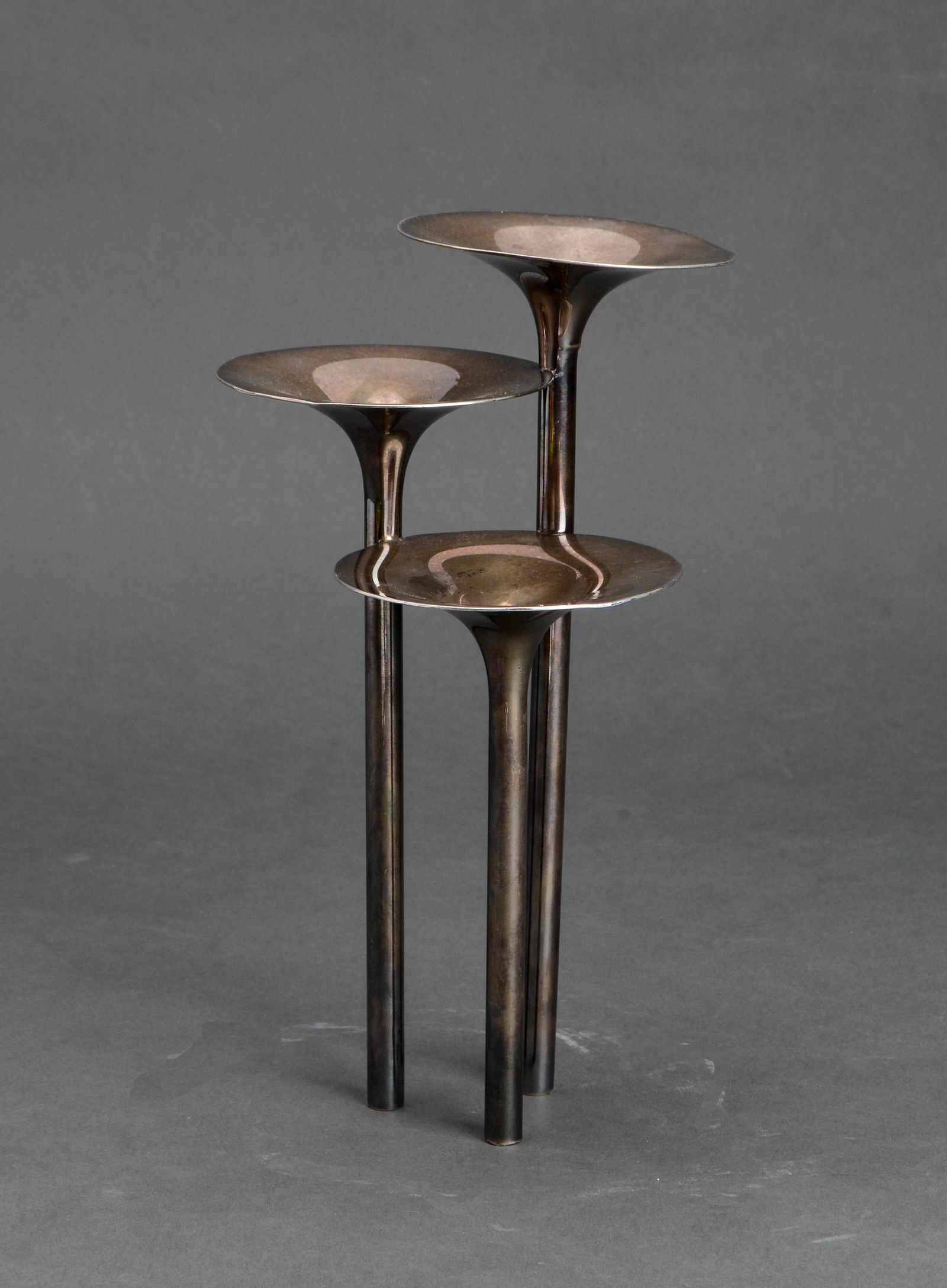 Christofle "Gallia" Silver-Plate Triple Bud Vase (1 of 5)